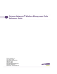 Extreme Networks Summit WMScanner 12.0 Specifications