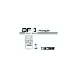 Boss BF-3 Owner`s manual