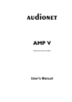 Audionet AMP V User`s manual