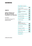 Siemens Simatic M7-400 User manual