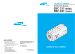 Samsung SDC-311 SERIES Instruction manual
