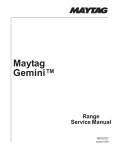 Maytag Electric Built-In Double Cavity Wall Oven Service manual