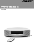 Bose Wave Radio II Specifications