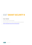 ESET SMART SECURITY User guide