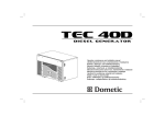 Dometic TEC 40D Operation Installation manual