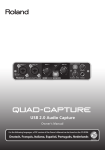 Roland Quad-Capture Owner`s manual