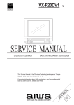 Aiwa VX-F20DV1 Service manual