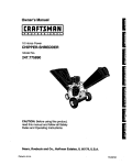 Craftsman 247.775890 Owner`s manual