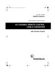 Radio Shack 15-1981 Owner`s manual