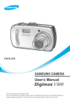 Samsung Digimax V800 User`s manual