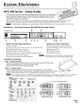 Extron electronics RGB 304 Setup guide