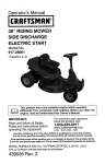 Craftsman 917.28001 Operator`s manual