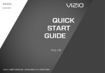 Vizio E500AR User manual