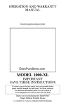 MODEL 1000-XL