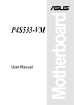 Asus P4S533-VM User manual