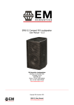 EM Acoustics EMS-51 User manual