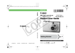 Canon SD770 - PowerShot IS Digital ELPH Camera User guide