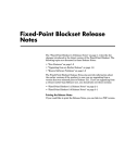 Fixed-Point Blockset Release Notes