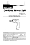 Makita 6011DW Instruction manual