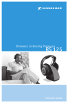 Sennheiser RS 125 Instruction manual