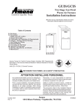 Amana GCIS Instruction manual