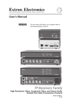 Extron electronics TP Receivers Family User`s manual