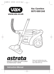 Vax ASTRATA Instruction manual