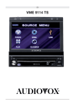 Audiovox VME 9309TS Owner`s manual