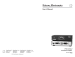 Extron electronics Extron P/2 DA2xi User`s manual