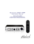Benchmark DAC1 HDR Instruction manual
