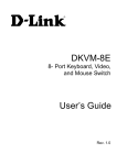 D-Link DKVM-4 - KVM Keyboard Video Mouse Switch Hotkey/Autoscan User`s guide