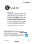 Vizio VBR100 - Blu-Ray Disc Player User manual
