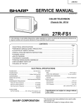 Sharp 27R-FS1 Service manual