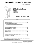 Sharp MX-CFX1 Service manual