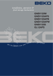 Beko GNEV120S Instruction manual