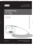 Vax V-043 User guide