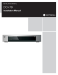 Motorola DCH70 Installation manual