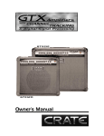 Crate GTX212 Owner`s manual