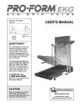 ProForm PCTL53590 User`s manual