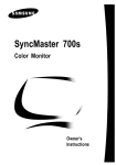 Samsung SyncMaster 700S Specifications