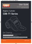Vax C88-T1 Series User guide