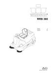 Windsor Sweeper RRB 360 Operating instructions