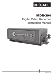 Brigade MDR-304 Instruction manual
