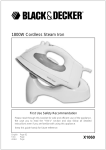 1800W Cordless Steam Iron X1060