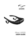 Vuzix iWear M920 User guide