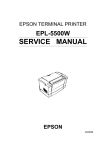Epson EPL-5500W Service manual