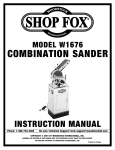 Woodstock SHOP FOX W1676 Instruction manual