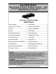 Autostart AS-4563-SH Installation guide