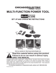 Chicago Electric 67256 Operating instructions