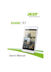 Acer Iconia A1 User`s manual
